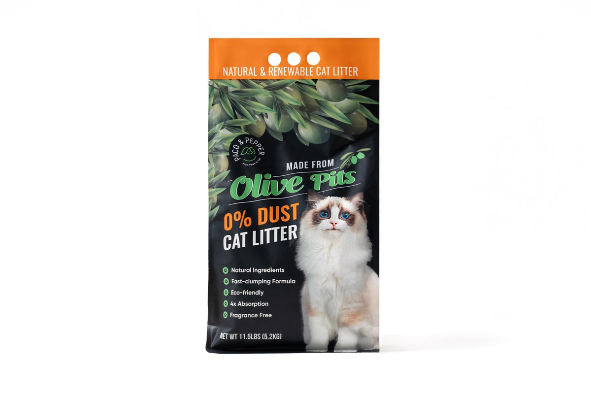 Olive Pit Cat Litter - Paco & Pepper