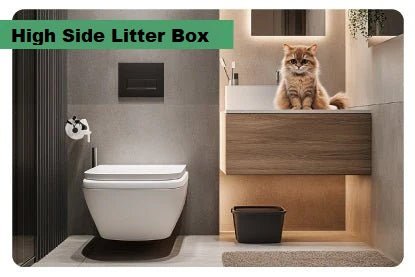High Side Litter Box - Paco & Pepper