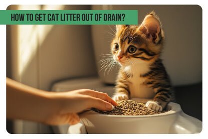 How to Get Cat Litter Out of Drain? - Paco & Pepper